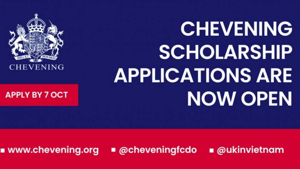 UK offers 20 Chevening scholarships to Vietnamese students